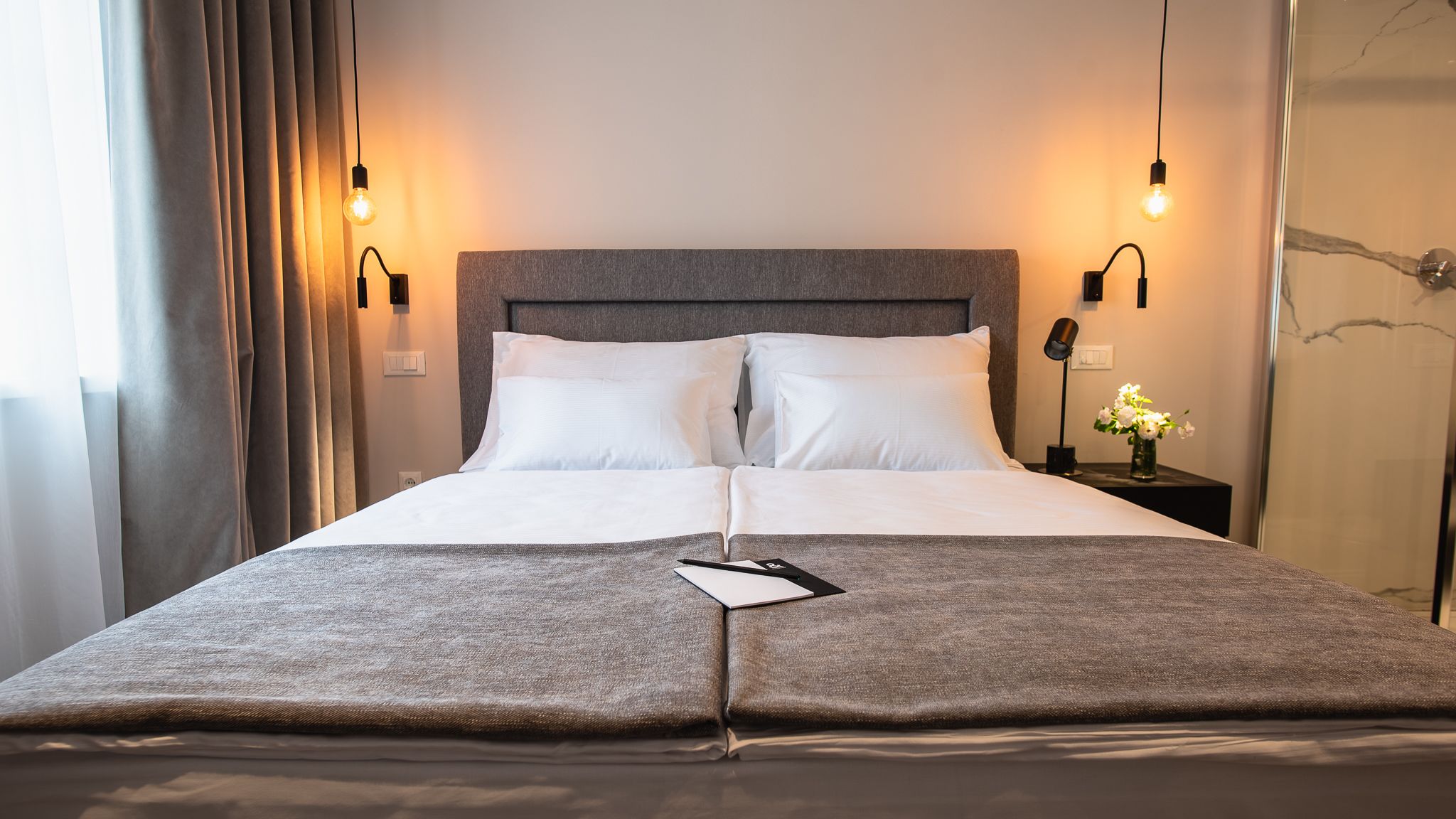 Premium bedding, down duvets, pillow-top beds, in-room safe