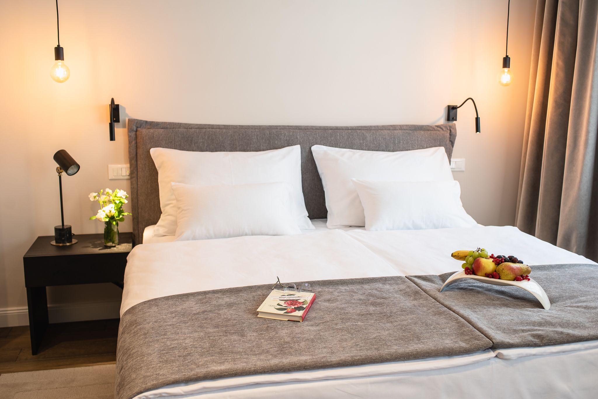 Premium bedding, down duvets, pillow-top beds, in-room safe