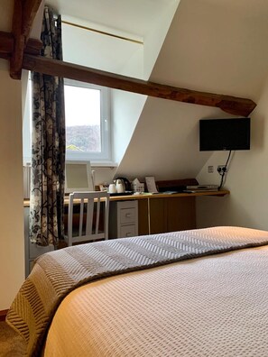 Desk, blackout drapes, iron/ironing board, free WiFi - Deri-Down Guest House (Abergavenny)