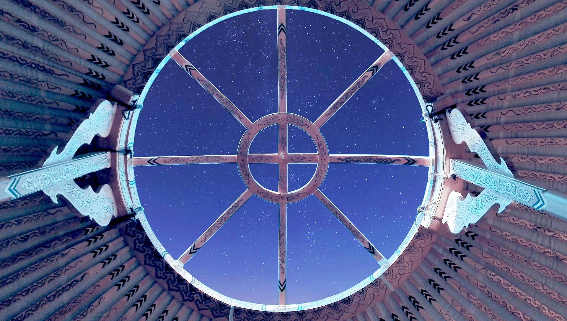 Blick von der Unterkunft