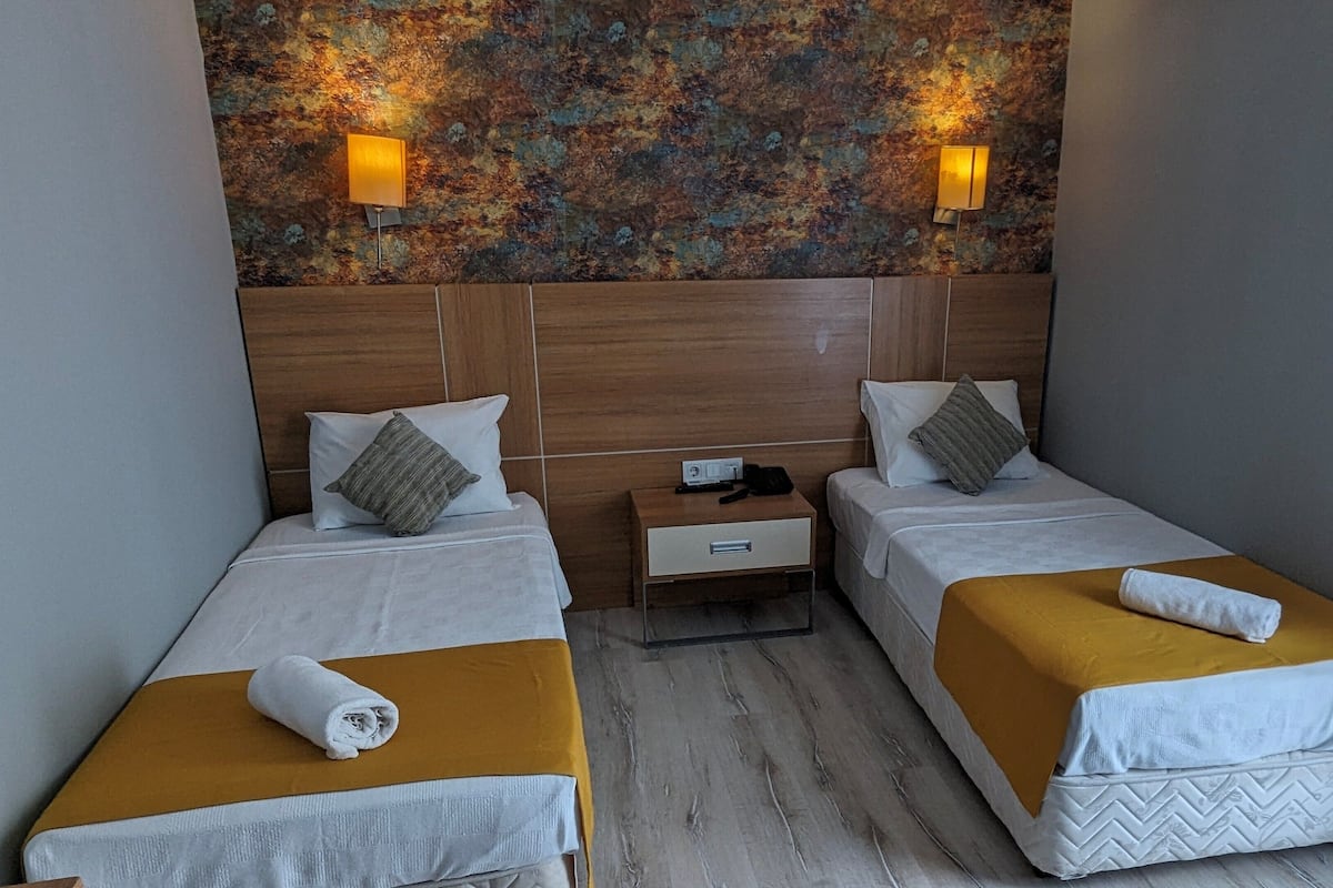 Standard Twin Room | Minibar, desk, laptop workspace, soundproofing
