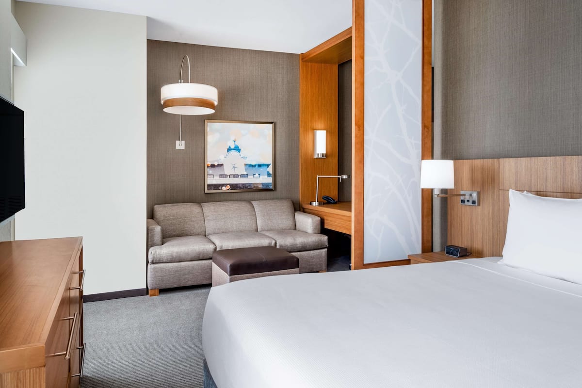 Room, 1 King Bed with Sofa bed | Premium bedding, in-room safe, desk, laptop workspace