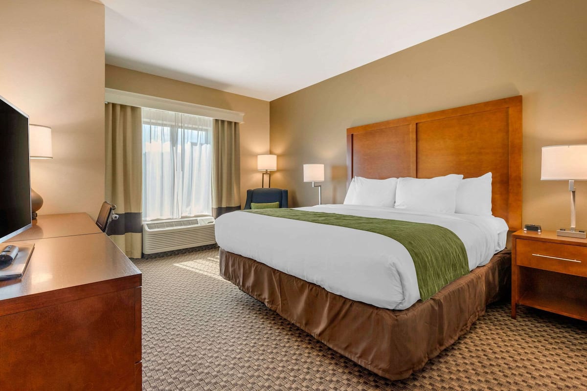 Pillow-top beds, desk, blackout curtains, iron/ironing board