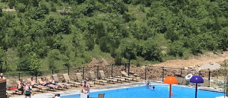 Indoor pool, a heated pool