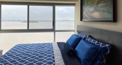 Renovated Luxury Suite overlooking the Guayas River and all amenities.