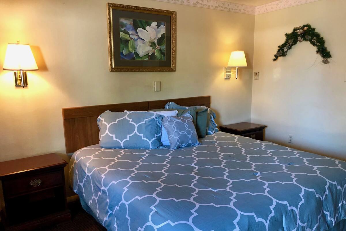 Blackout curtains, soundproofing, iron/ironing board (on request)