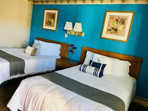 Deluxe Double Room, 2 Double Beds | Blackout drapes, soundproofing, iron/ironing board, rollaway beds - Budget Inn (Front Royal)