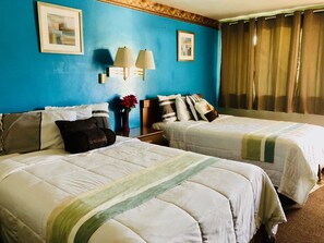 Deluxe Double Room, 2 Double Beds | Blackout drapes, soundproofing, iron/ironing board, rollaway beds - Budget Inn (Front Royal)