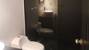 Junior Suite | Bathroom | Shower, free toiletries, hair dryer, towels - Brisas Suites Condo (Cancun)
