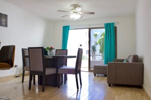 Basic Apartment | Living area | Flat-screen TV - 2 Bedroom Apartment (Cancun)