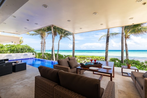 3 BDRM Oceanfront Haus mit privatem Pool-Playacar Phase 1