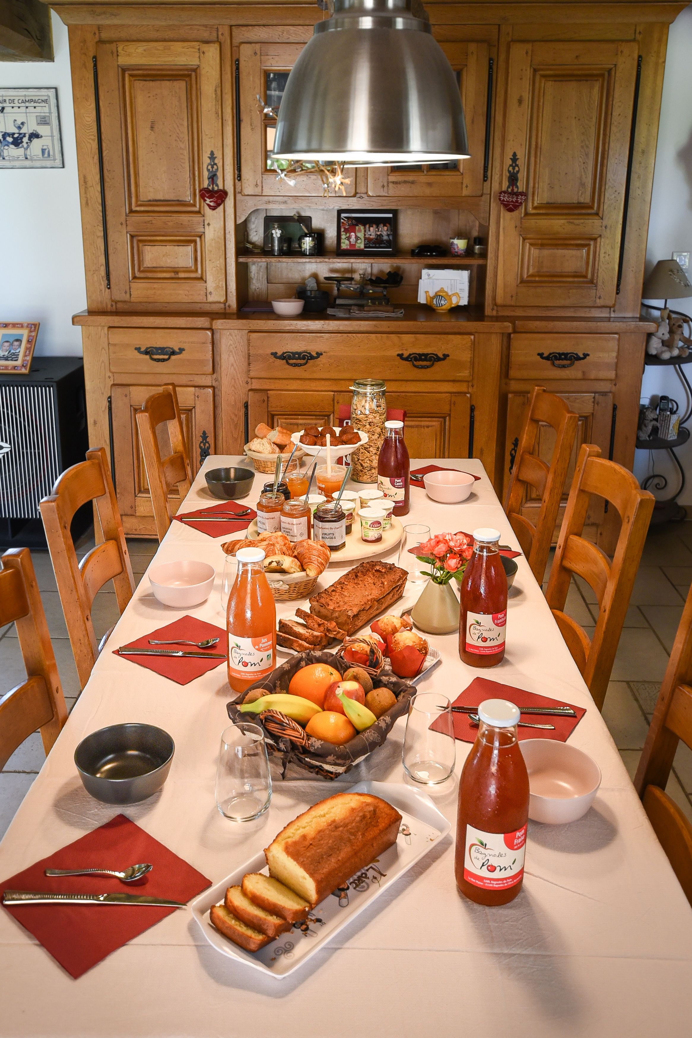 Petit déjeuner continental compris tous les jours