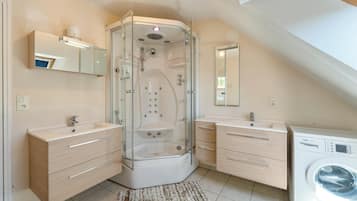 Shower, hair dryer