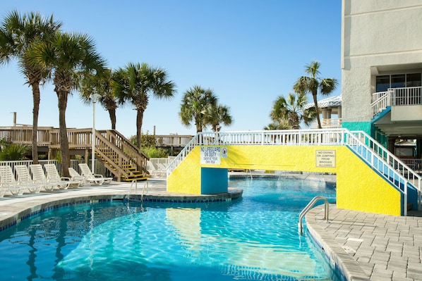 Indoor pool, outdoor pool
