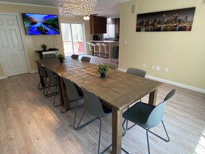 Dining - Private and Heated pool Hot tub, sauna, game room, swing Sat. (Blakeslee)