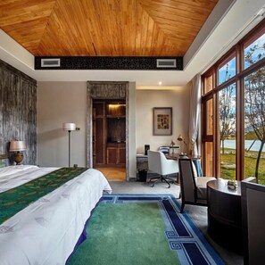 Elite Double Room, River View | Premium bedding, down comforters, in-room safe, desk