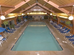 Indoor pool, a heated pool