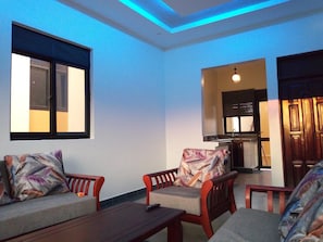 Luxury Apartment | Living room | LCD TV - Stod Villas (Kampala)