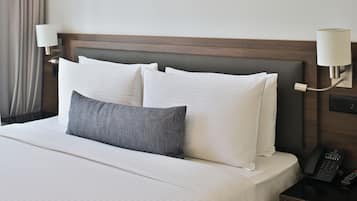 Roupas de cama antialérgicas, edredons de pluma, cofres nos quartos