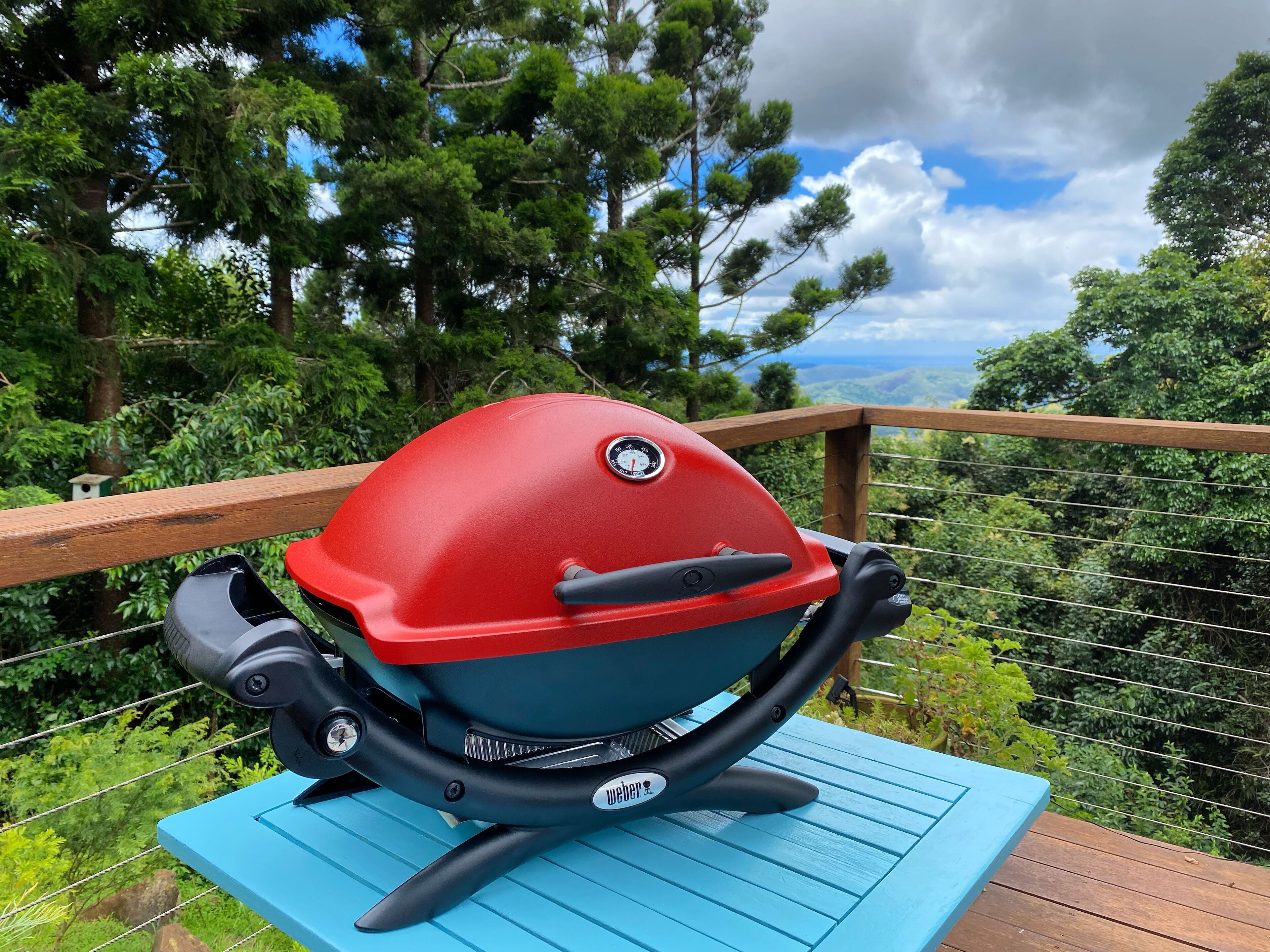 BBQ with a view with 'Little Red' Weber. Views to Gold Coast

