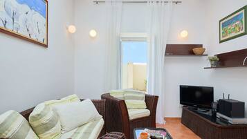 Apartment, Patio (2 Bedrooms) | Living area | LCD TV