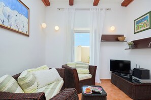 Apartment (2 Bedrooms) | Living area | LCD TV - Apartment Fresco (Dubrovnik)