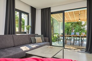 Premium Villa, Private Pool (5 Bedrooms) | Living area | Flat-screen TV, DVD player