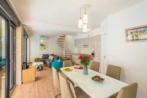 Villa, Private Pool, Sea View (3 Bedrooms) | Living area | Flat-screen TV - Hedera Estate, Villa Hedera VI (Dubrovnik)