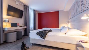 Yhden hengen standard-huone | Työpöytä, äänieristys, ilmainen Wi-Fi, vuodevaatteet