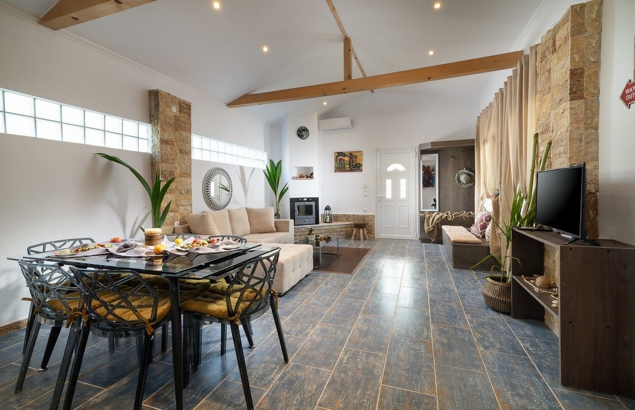 Villa Elite | Área de sala de estar | Televisión de pantalla plana 