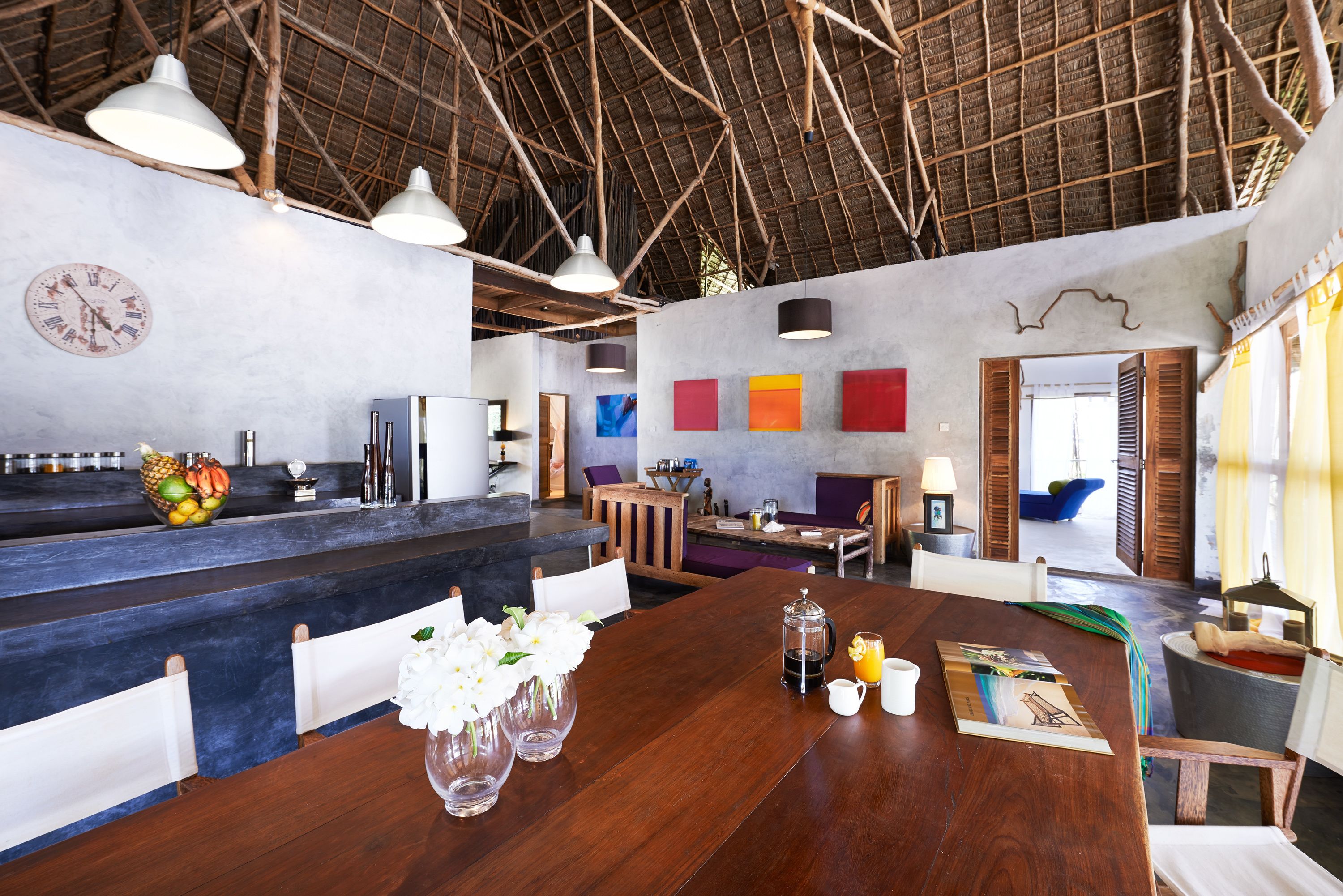 luxury villa, 6 bedrooms, private pool, beachfront | in-room dining