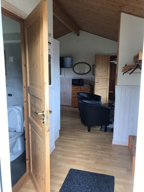 Basic Cabin | Bathroom | Shower - Finspångs Golfklubbs Stugby (Finspang)