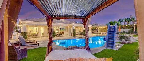 A heated pool