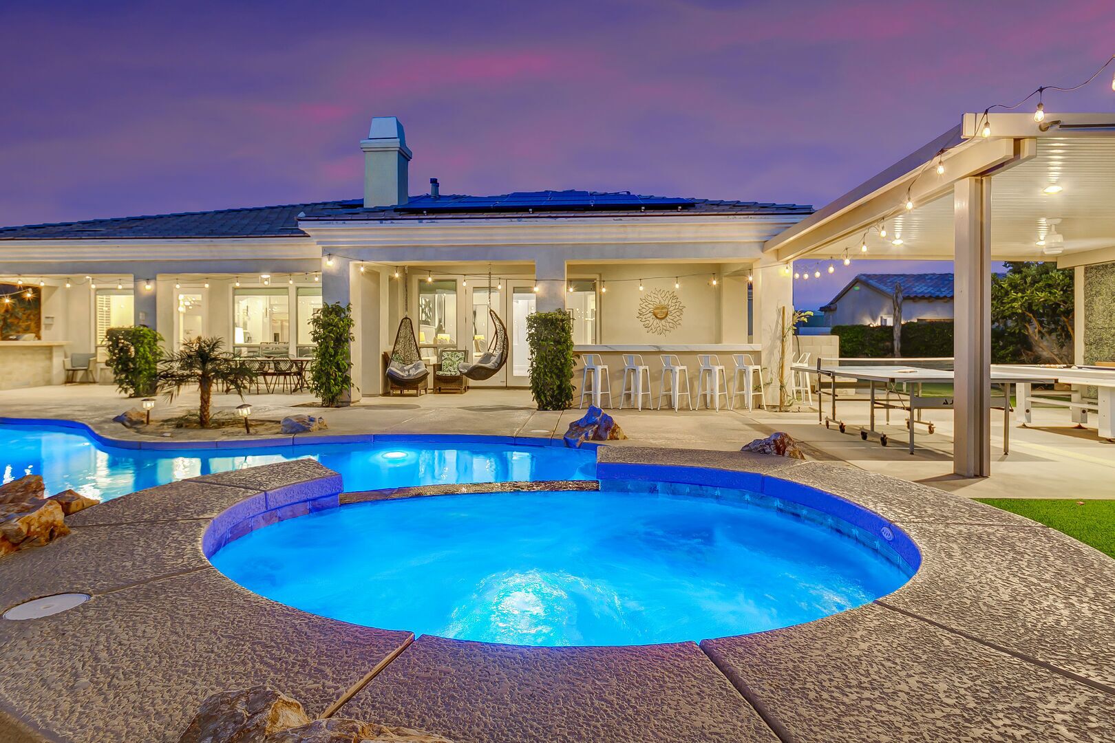 Una piscina climatizada