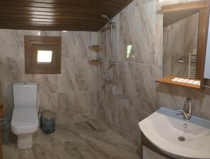 Ducha, cabezal de ducha tipo lluvia, artículos de tocador gratuitos