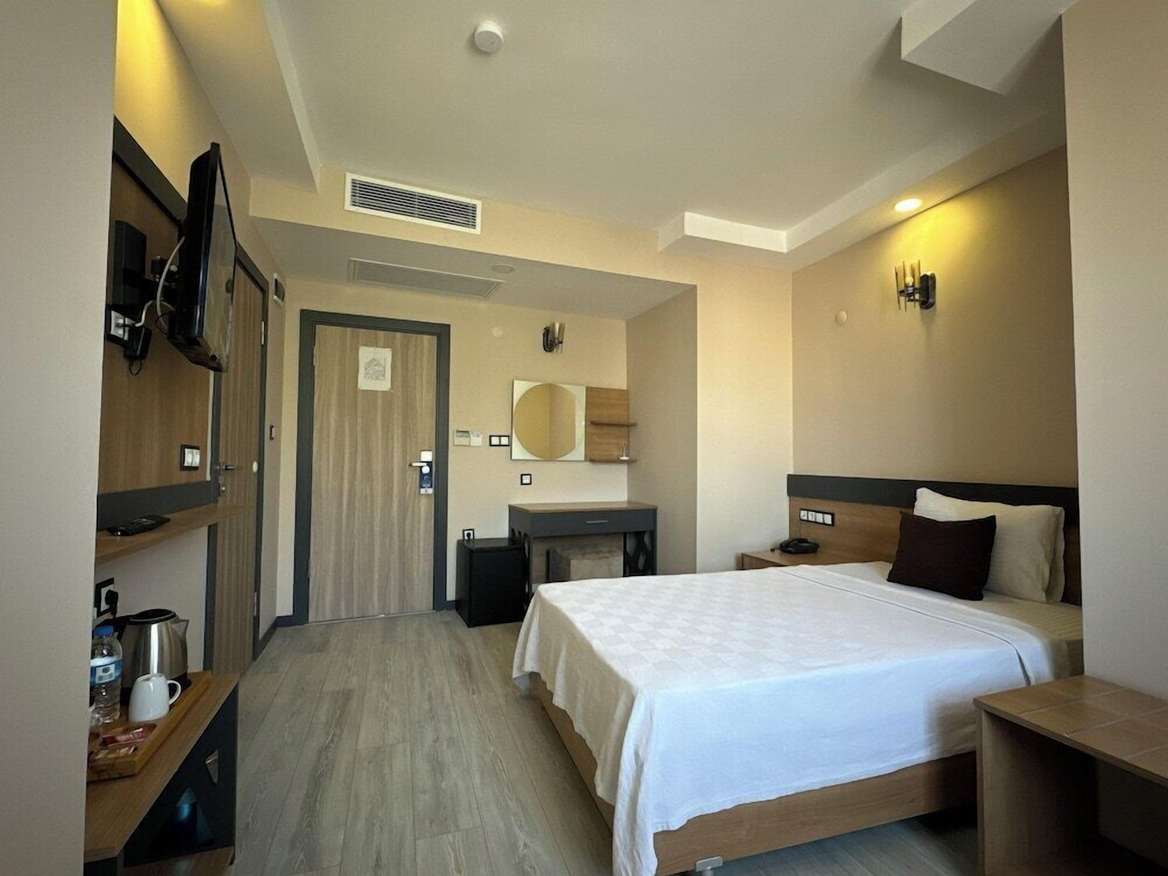Premium bedding, memory foam beds, minibar, in-room safe