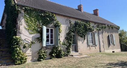 Large farmhouse with private pool and pets allowed in Chappes