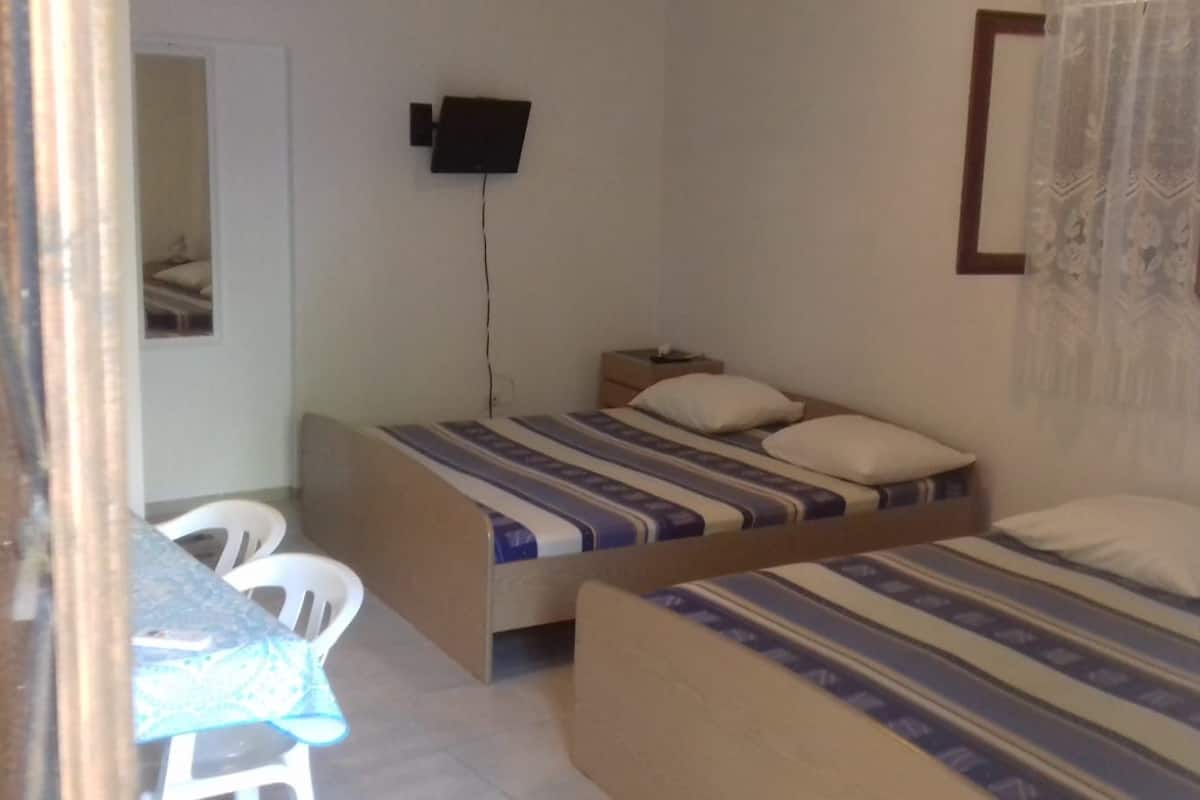 Quadruple Room, Ground Floor | Iron/ironing board, free WiFi, bed sheets