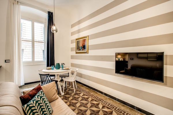 Appartamento, 1 camera da letto | Area soggiorno | TV a schermo piatto