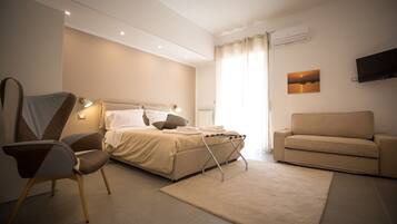 Deluxe tweepersoonskamer (Terra) | 1 slaapkamer, hypoallergeen beddengoed, donsdekens