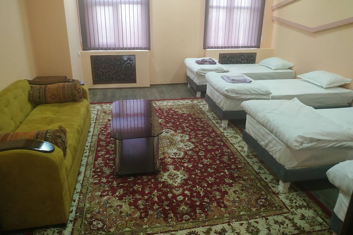 Shared Dormitory | Desk, laptop workspace, blackout drapes, soundproofing