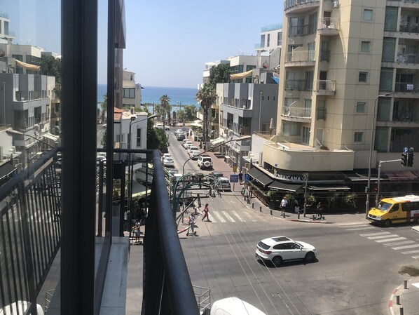 Blick von der Unterkunft