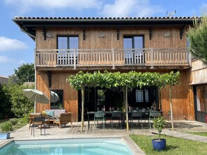 A heated pool