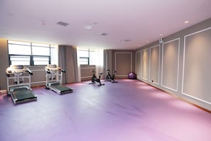 Opciones de fitness en la habitación