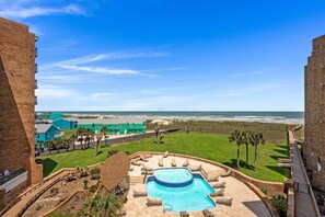 A heated pool - Beautiful View of The Gulf Elegant Comfort Indoors 2 Bedroom 2 Bath (Port Aransas)