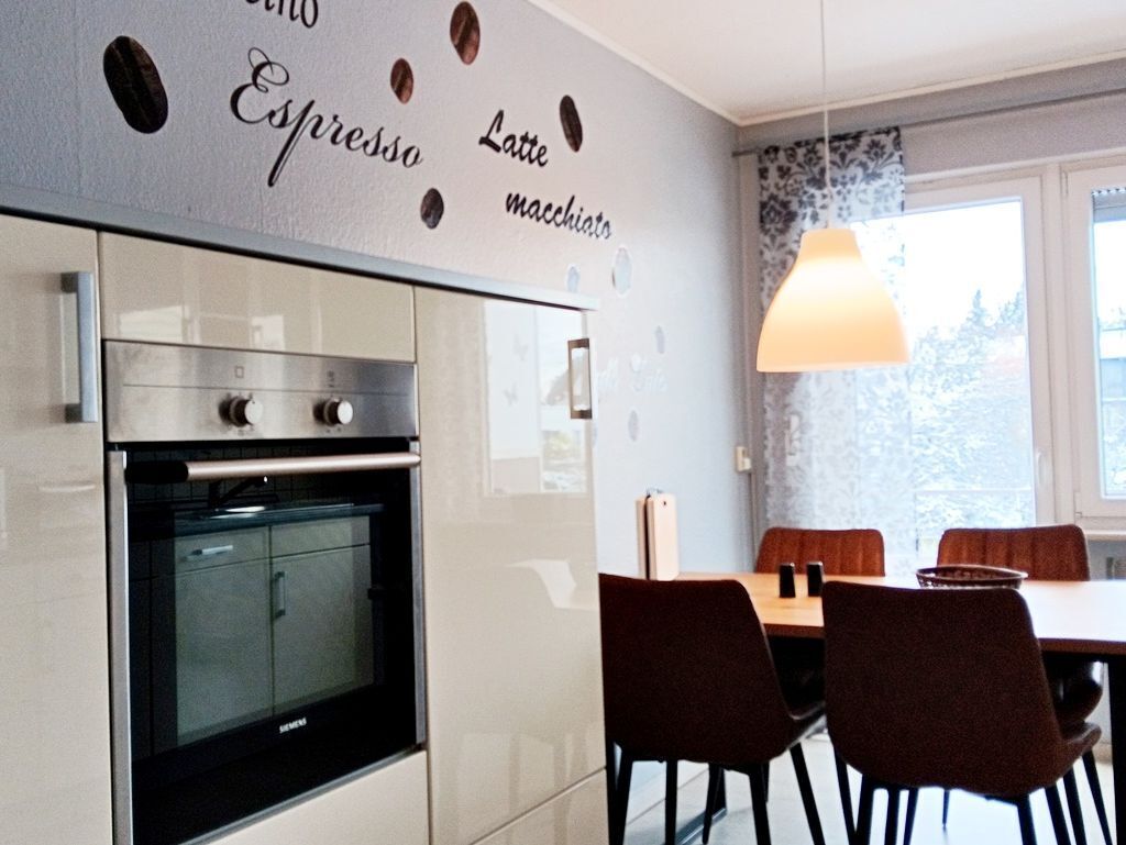 アパートメント 2 ベッドルーム 禁煙 バルコニー (Hochparterre) | 専用キッチン | 大型冷蔵庫、電子レンジ、オーブン、コンロ