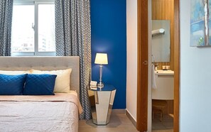 Desk, iron/ironing board, internet, bed sheets