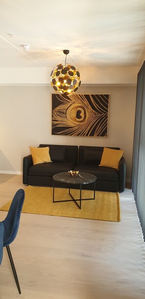 Deluxe Apartment | Living area | Plasma TV - Bjorvika City Apartments (Oslo)