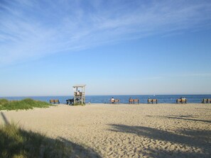 Beach nearby, sun-loungers