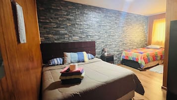 Desk, laptop workspace, blackout curtains, soundproofing